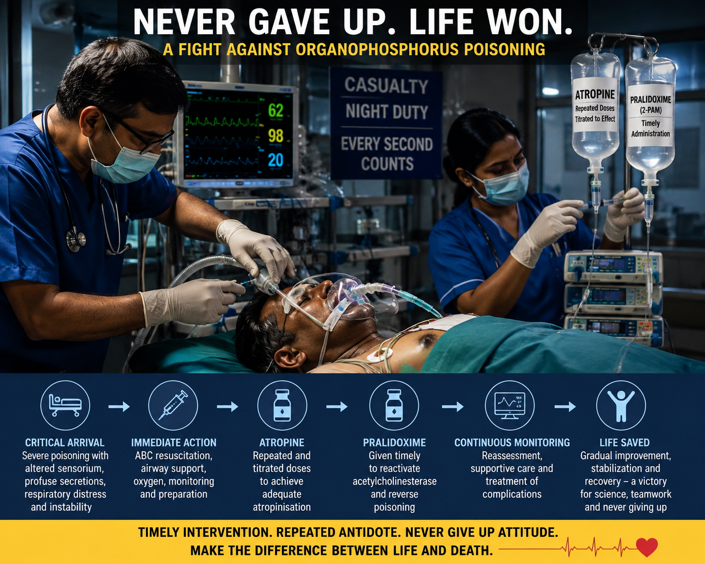 When the Night Refused to Give Up: Saving a Life from Organophosphorus Poisoning