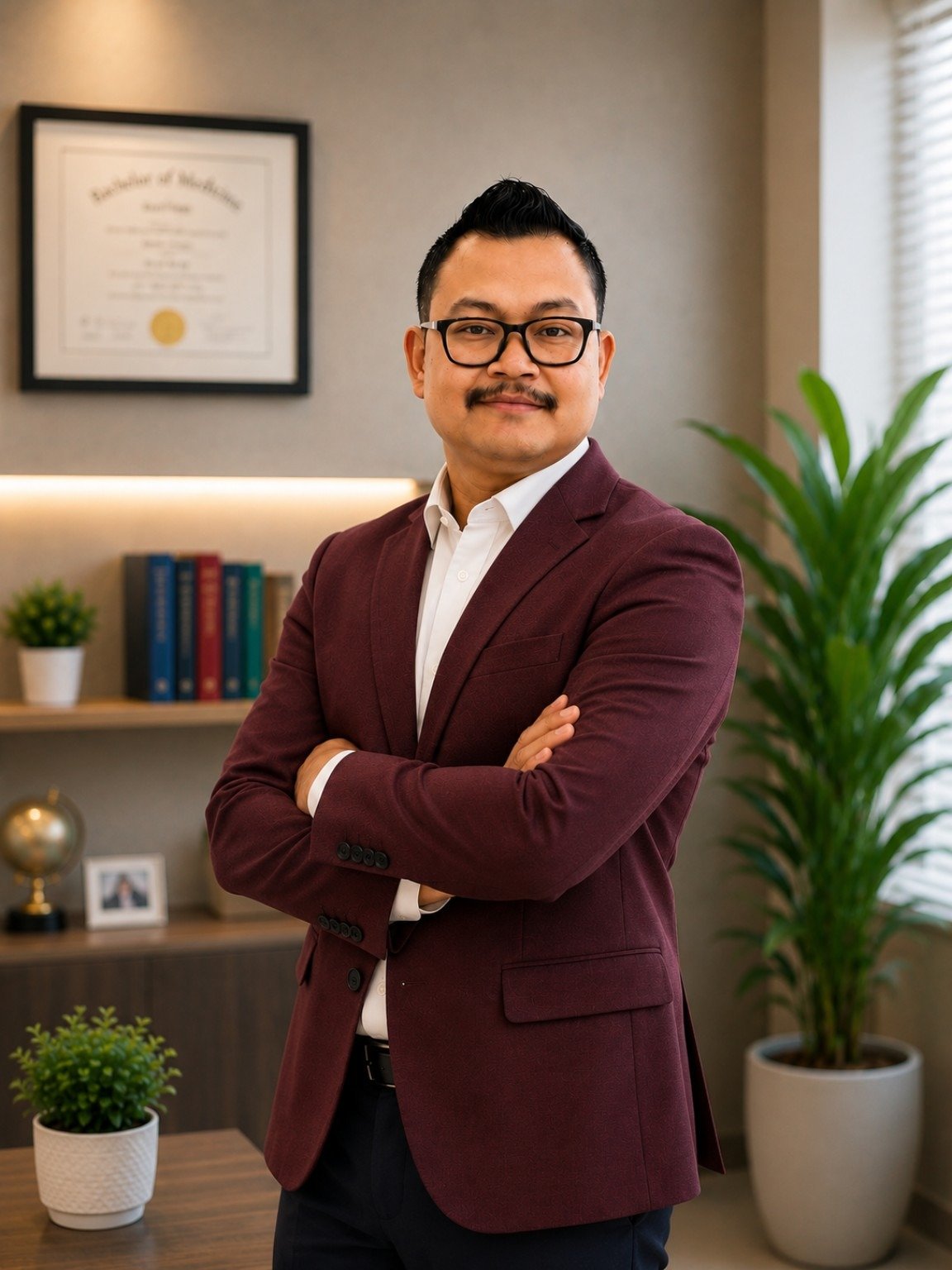Professional portrait of Dr. Sachin Swargiary