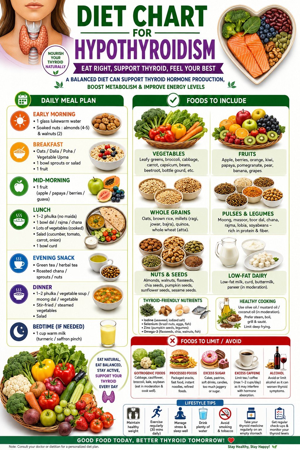 Hypothyroidism diet chart