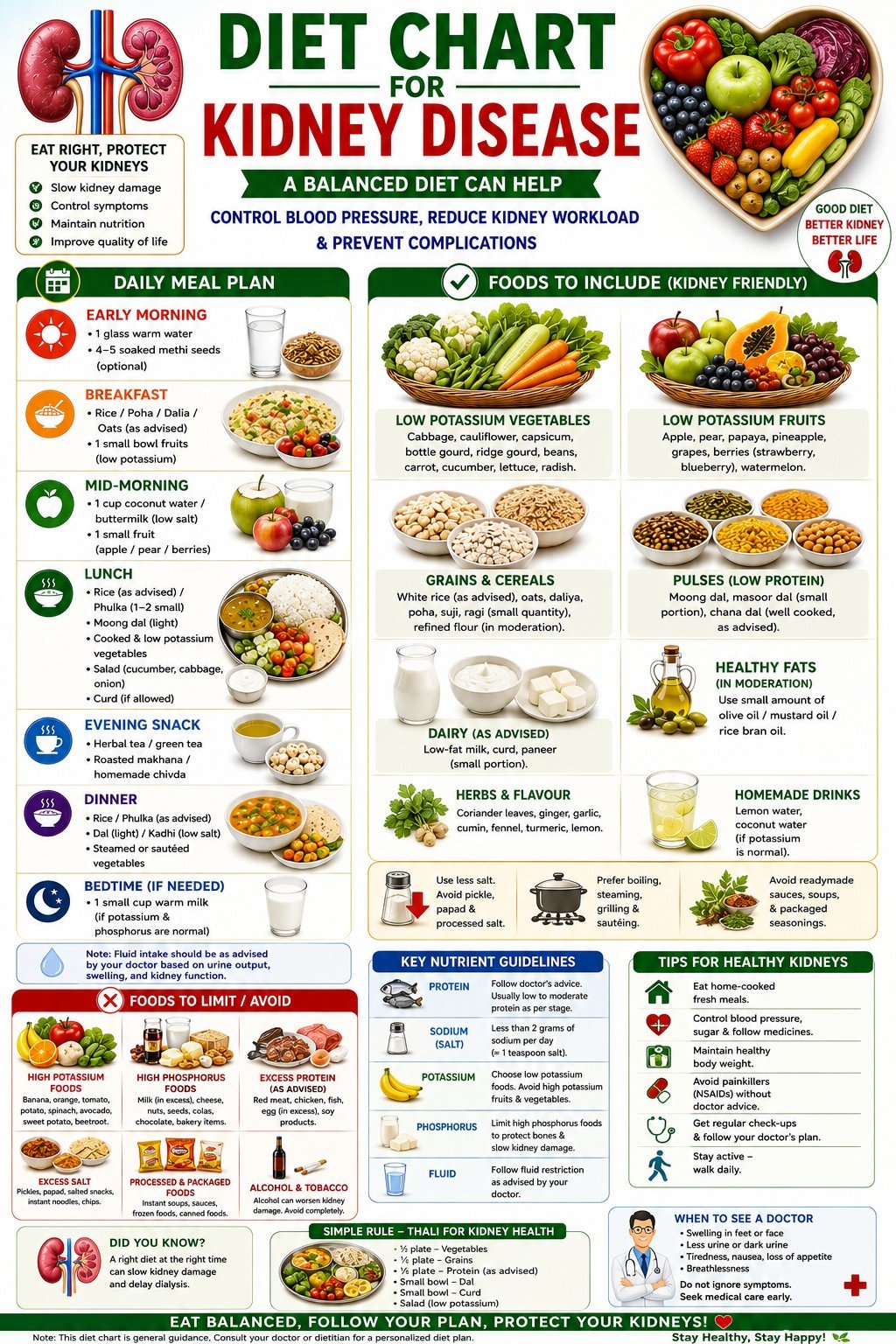 Kidney Disease diet chart