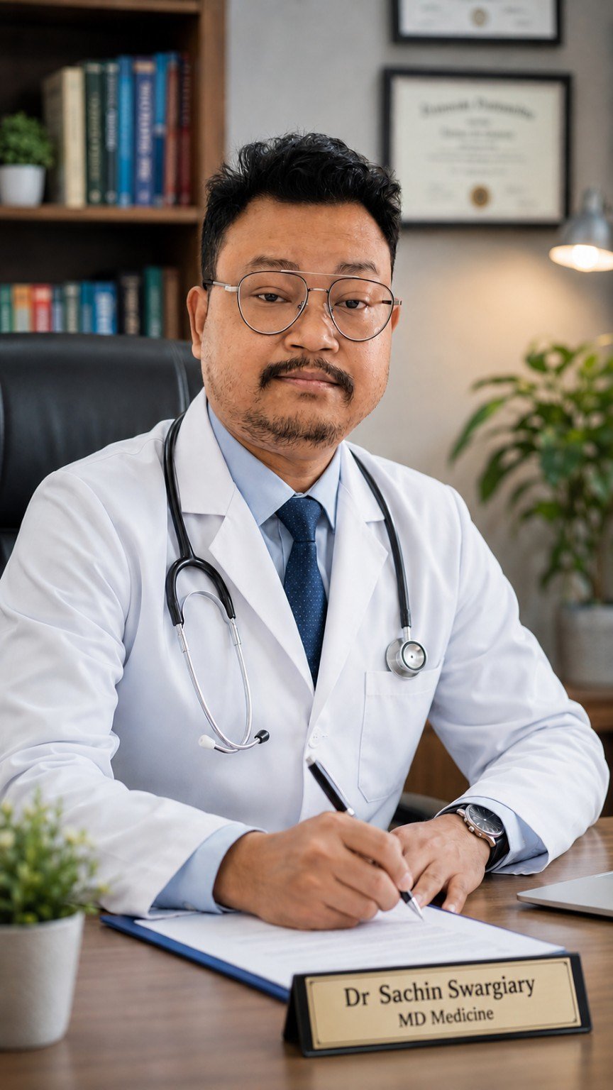 Professional physician portrait
