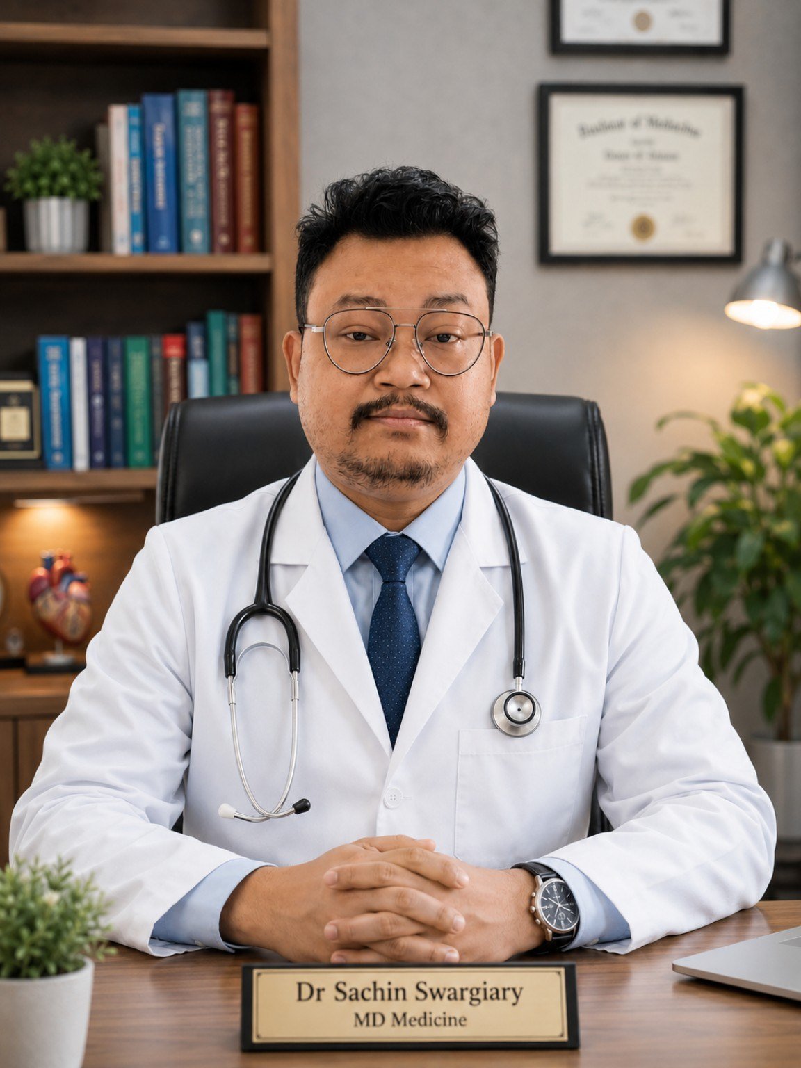 Professional physician portrait