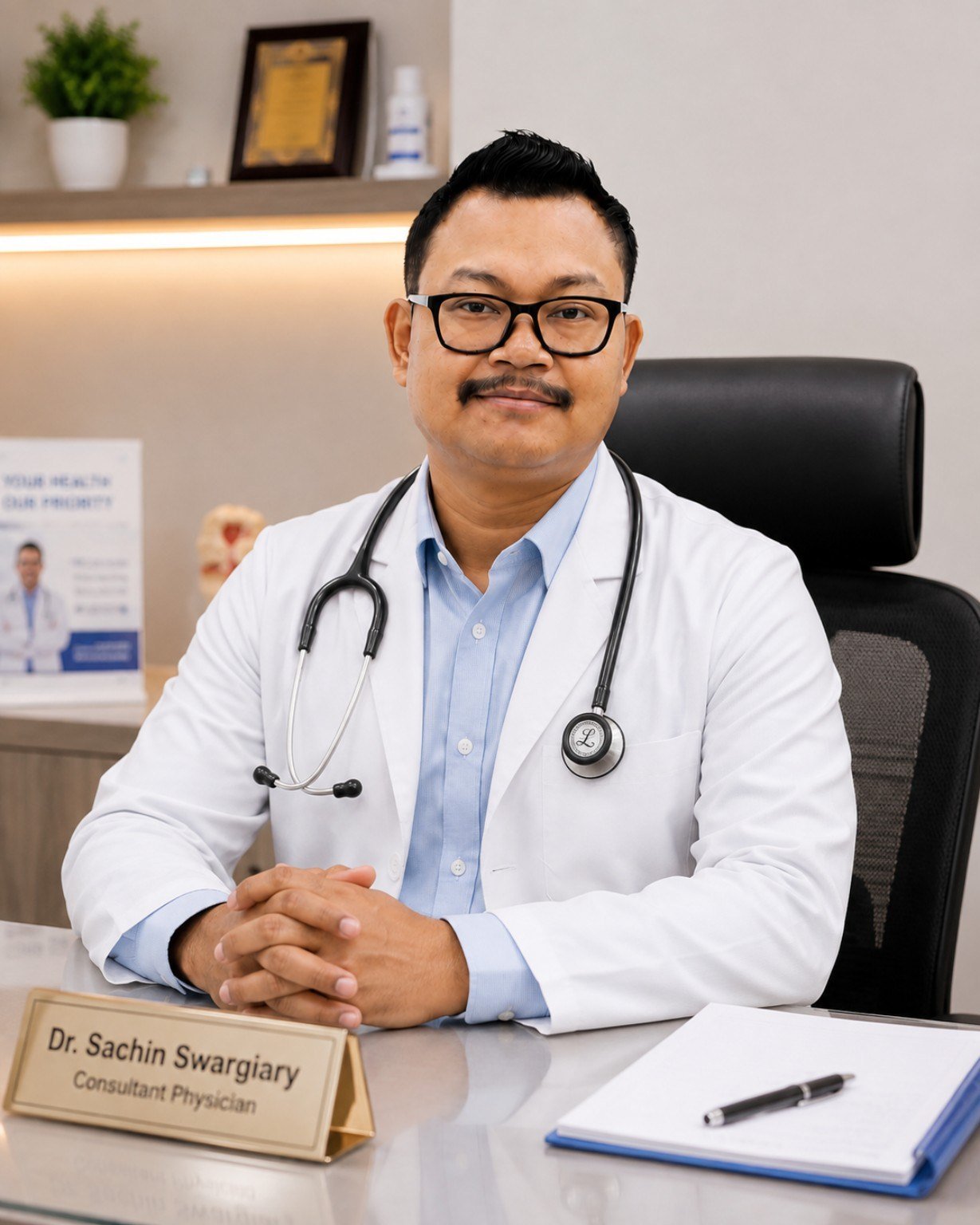 Professional physician portrait