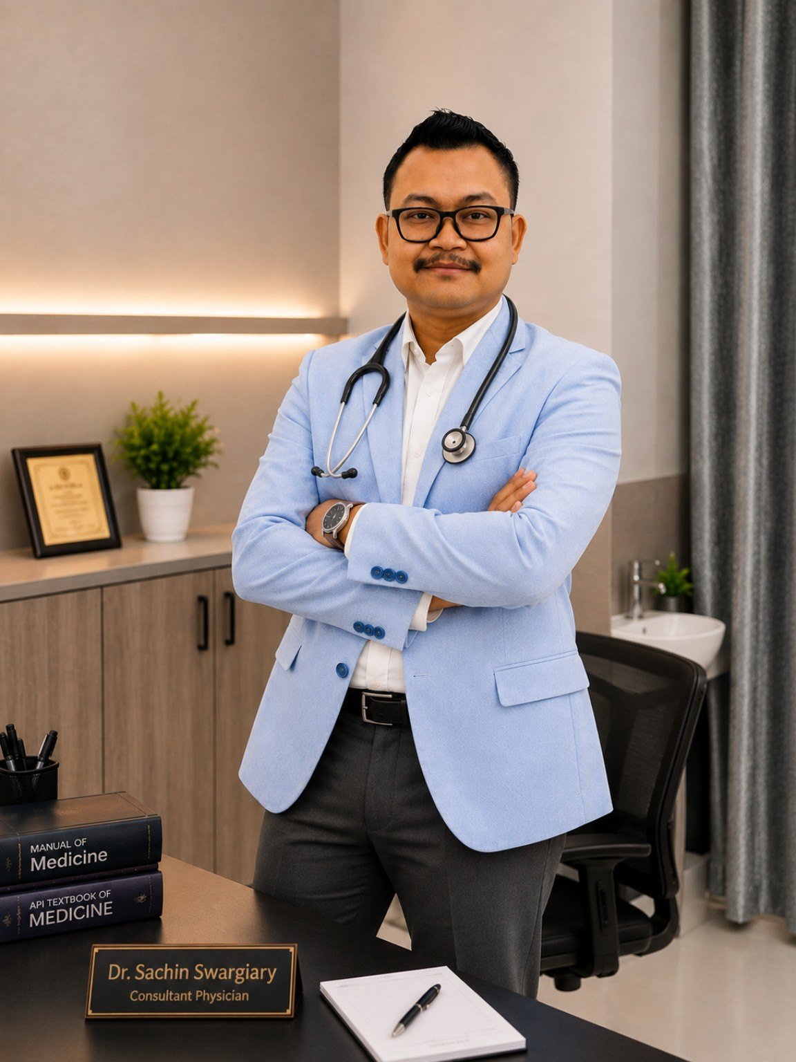 Professional physician portrait