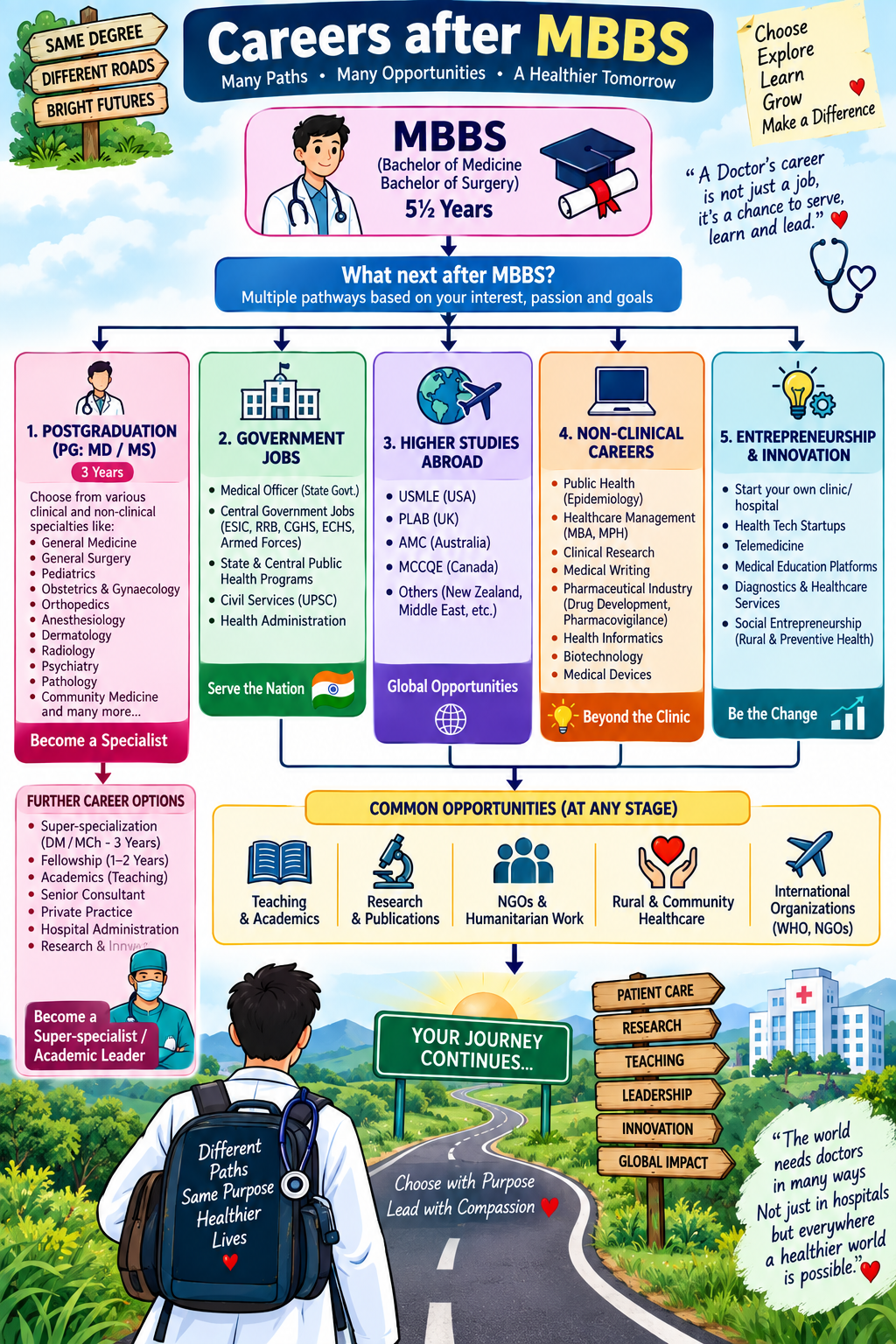 Careers after MBBS